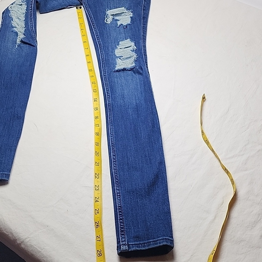 Bundle XS Mossimo Supply Co. Blue Knit Striped Sweater 24x29 0R Hollister Jeans - Picture 15 of 15